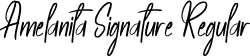 Amelanita Signature Regular font - Amelanita Signature.otf