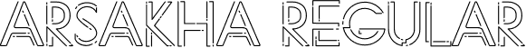 Arsakha Regular font - Quirky style.otf