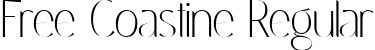 Free Coastine Regular font - Coastine Font.ttf