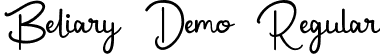 Beliary Demo Regular font - BeliaryDemoRegular.ttf