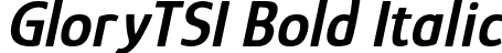 GloryTSI Bold Italic font - GloryTSI-BoldItalic.ttf