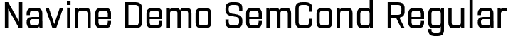 Navine Demo SemCond Regular font - NavineDemo-SemiCondensed.ttf