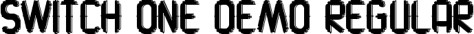 Switch One Demo Regular font - SwitchOneDemoRegular.ttf