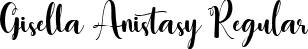 Gisella Anistasy Regular font - Gisella Anistasy.ttf