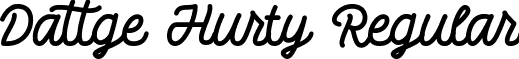 Dattge Hurty Regular font - Dattge Hurty.otf