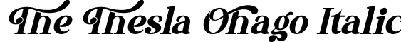 The Thesla Ohago Italic font - The Thesla Ohago Italic.otf