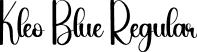 Kleo Blue Regular font - Kleo-Blue.otf