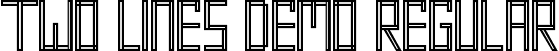 Two Lines Demo Regular font - TwoLinesDemoRegular.ttf