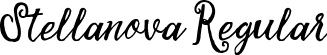 Stellanova Regular font - Stellanova Script Free Demo.ttf