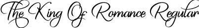 The King Of Romance Regular font - The King Of Romance.ttf