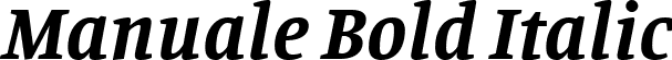 Manuale Bold Italic font - Manuale-BoldItalic.ttf