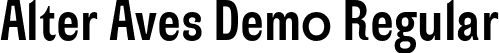 Alter Aves Demo Regular font - glen-jan-alteravesdemo.otf