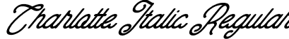 Charlotte Italic Regular font - Charlotte Italic.otf