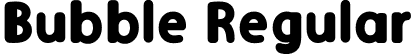 Bubble Regular font - Bubble.otf