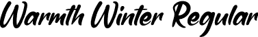 Warmth Winter Regular font - Warmth Winter.otf