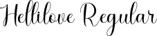 Hellilove Regular font - Hellilove.ttf