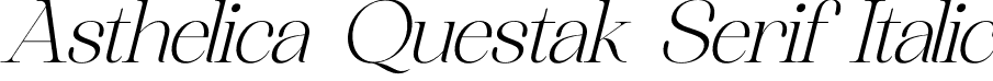 Asthelica Questak Serif Italic font - Asthelica-Questak-Serif-Italic.otf