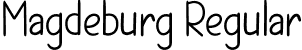 Magdeburg Regular font - Magdeburg.otf