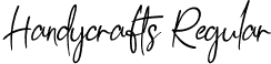 Handycrafts Regular font - Handycrafts.otf