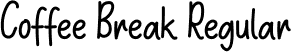 Coffee Break Regular font - Coffee Break.otf