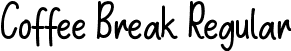 Coffee Break Regular font - Coffee Break.ttf