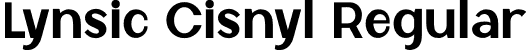 Lynsic Cisnyl Regular font - lynsic-cisnyl11.otf