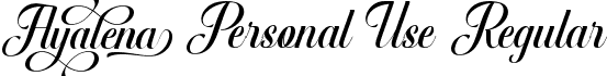 Ayalena Personal Use Regular font - AyalenaPersonalUse-lgBGX.ttf