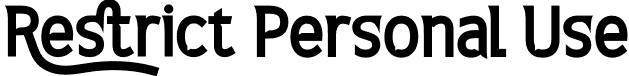 Restrict Personal Use font - Restrict-PersonalUse.otf