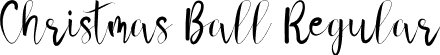 Christmas Ball Regular font - ChristmasBall.otf