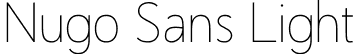 Nugo Sans Light font - nugosans-light.ttf