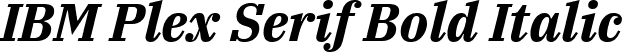 IBM Plex Serif Bold Italic font - IBMPlexSerif-BoldItalic.ttf