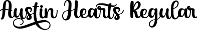 Austin Hearts Regular font - Austin Hearts.otf