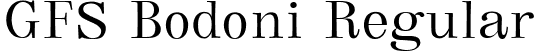 GFS Bodoni Regular font - GFSBodoni.ttf