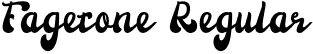 Fagetone Regular font - Fagetone.otf