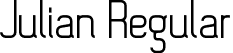 Julian Regular font - Julian.otf