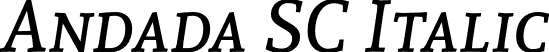 Andada SC Italic font - AndadaSC-Italic.otf