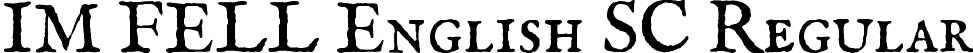 IM FELL English SC Regular font - IMFeENsc28P.ttf