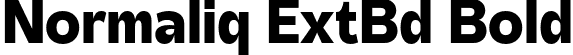 Normaliq ExtBd Bold font - Normaliq Extrabold.otf