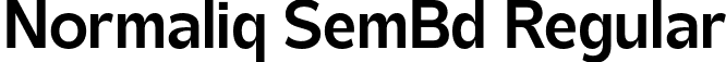 Normaliq SemBd Regular font - Normaliq Semibold.otf