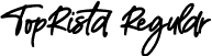 TopRista Regular font - TopRista.ttf