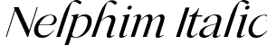 Nelphim Italic font - Nephilm Italic.otf