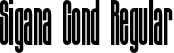 Sigana Cond Regular font - sigana-condensed.otf