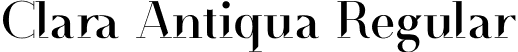 Clara Antiqua Regular font - ClaraAntiqua.otf