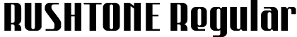 RUSHTONE Regular font - RUSHTONE-Regular.otf