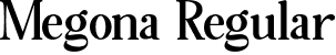 Megona Regular font - Megona.otf