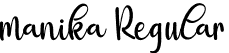 manika Regular font - manika.otf