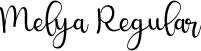 Melya Regular font - Melya.ttf