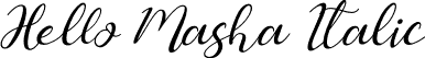 Hello Masha Italic font - Hello Masha Italic.ttf