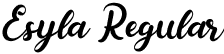 Esyla Regular font - Esyla.otf