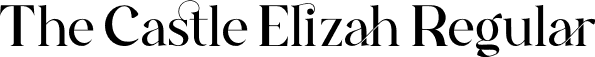 The Castle Elizah Regular font - The Castle Elizah.otf